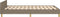 vidaXL - Bedframe - zonder - matras - 120x190 - cm - stof - taupe