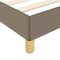vidaXL - Bedframe - zonder - matras - 120x190 - cm - stof - taupe