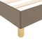 vidaXL - Bedframe - zonder - matras - 120x190 - cm - stof - taupe