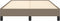 vidaXL - Bedframe - zonder - matras - 120x190 - cm - stof - taupe
