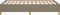 vidaXL - Bedframe - zonder - matras - 120x190 - cm - stof - taupe