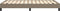 vidaXL - Bedframe - zonder - matras - 120x190 - cm - stof - taupe