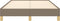 vidaXL - Bedframe - zonder - matras - 120x190 - cm - stof - taupe