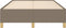 vidaXL - Bedframe - zonder - matras - 120x190 - cm - stof - taupe