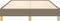 vidaXL - Bedframe - zonder - matras - 120x190 - cm - stof - taupe