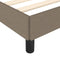 vidaXL - Bedframe - zonder - matras - 120x190 - cm - stof - taupe