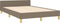 vidaXL - Bedframe - zonder - matras - 120x190 - cm - stof - taupe