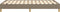 vidaXL - Bedframe - zonder - matras - 120x190 - cm - stof - taupe
