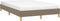 vidaXL - Bedframe - zonder - matras - 120x190 - cm - stof - taupe
