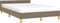vidaXL - Bedframe - zonder - matras - 120x190 - cm - stof - taupe