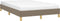 vidaXL - Bedframe - zonder - matras - 120x190 - cm - stof - taupe