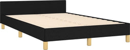 vidaXL - Bedframe - zonder - matras - 120x190 - cm - stof - zwart
