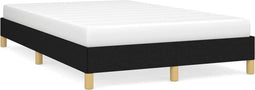 vidaXL - Bedframe - zonder - matras - 120x190 - cm - stof - zwart
