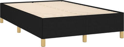 vidaXL - Bedframe - zonder - matras - 120x190 - cm - stof - zwart