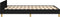 vidaXL - Bedframe - zonder - matras - 120x190 - cm - stof - zwart
