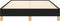 vidaXL - Bedframe - zonder - matras - 120x190 - cm - stof - zwart