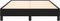 vidaXL - Bedframe - zonder - matras - 120x190 - cm - stof - zwart