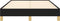 vidaXL - Bedframe - zonder - matras - 120x190 - cm - stof - zwart
