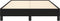 vidaXL - Bedframe - zonder - matras - 120x190 - cm - stof - zwart