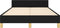 vidaXL - Bedframe - zonder - matras - 120x190 - cm - stof - zwart