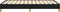 vidaXL - Bedframe - zonder - matras - 120x190 - cm - stof - zwart