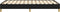 vidaXL - Bedframe - zonder - matras - 120x190 - cm - stof - zwart