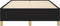 vidaXL - Bedframe - zonder - matras - 120x190 - cm - stof - zwart
