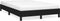 vidaXL - Bedframe - zonder - matras - 120x190 - cm - stof - zwart
