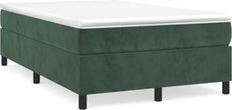 vidaXL - Bedframe - zonder - matras - 120x200 - cm - fluweel - donkergroen