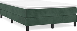 vidaXL - Bedframe - zonder - matras - 120x200 - cm - fluweel - donkergroen