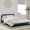 vidaXL - Bedframe - zonder - matras - 120x200 - cm - fluweel - donkergrijs
