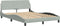 vidaXL - Bedframe - zonder - matras - 120x200 - cm - fluweel - lichtgrijs