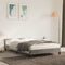 vidaXL - Bedframe - zonder - matras - 120x200 - cm - fluweel - lichtgrijs