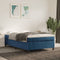 vidaXL - Bedframe - zonder - matras - 120x200 - cm - fluweel - donkerblauw