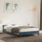 vidaXL - Bedframe - zonder - matras - 120x200 - cm - fluweel - donkerblauw