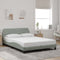 vidaXL - Bedframe - zonder - matras - 120x200 - cm - fluweel - lichtgrijs