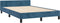 vidaXL - Bedframe - zonder - matras - 120x200 - cm - fluweel - donkerblauw