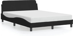 vidaXL - Bedframe - zonder - matras - 120x200 - cm - fluweel - zwart