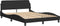 vidaXL - Bedframe - zonder - matras - 120x200 - cm - fluweel - zwart