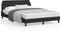 vidaXL - Bedframe - zonder - matras - 120x200 - cm - fluweel - zwart