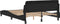 vidaXL - Bedframe - zonder - matras - 120x200 - cm - fluweel - zwart