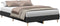 vidaXL - Bedframe - zonder - matras - 120x200 - cm - spaanplaat - zwart