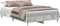vidaXL - Bedframe - zonder - matras - 120x200 - cm - spaanplaat - beton - grijs