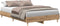 vidaXL - Bedframe - zonder - matras - 120x200 - cm - spaanplaat - artisanaal - eiken