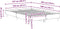 vidaXL - Bedframe - zonder - matras - 120x200 - cm - spaanplaat - artisanaal - eiken