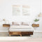 vidaXL - Bedframe - zonder - matras - 120x200 - cm - spaanplaat - bewerkt - hout