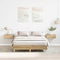 vidaXL - Bedframe - zonder - matras - 120x200 - cm - spaanplaat - artisanaal - eiken
