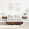 vidaXL - Bedframe - zonder - matras - 120x200 - cm - spaanplaat - bruin - eikenkleurig