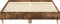 vidaXL - Bedframe - zonder - matras - 120x200 - cm - spaanplaat - gerookt - eiken