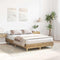 vidaXL - Bedframe - zonder - matras - 120x200 - cm - spaanplaat - artisanaal - eiken